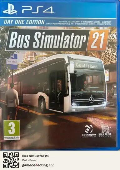 Bus Simulator 21 PlayStation 4, PAL box front
