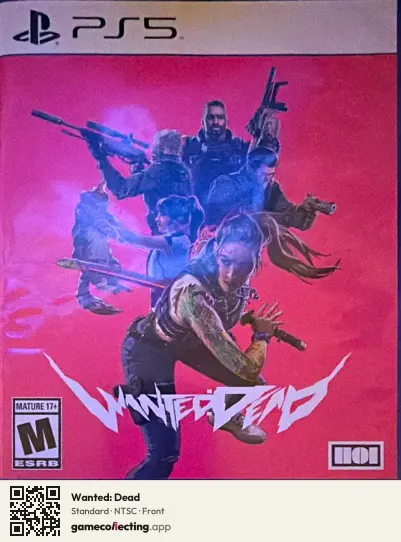Wanted: Dead PlayStation 5, NTSC box front