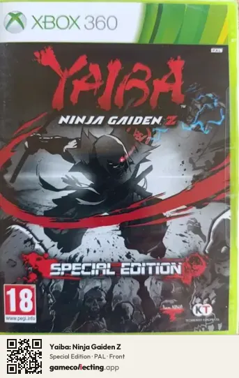 Yaiba: Ninja Gaiden Z Xbox 360, PAL box front
