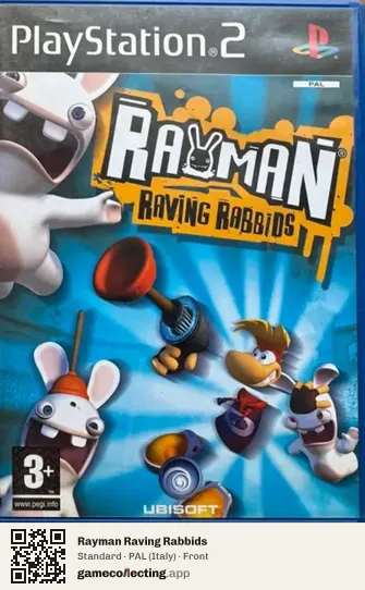 Rayman Raving Rabbids PlayStation 2, Italy box front
