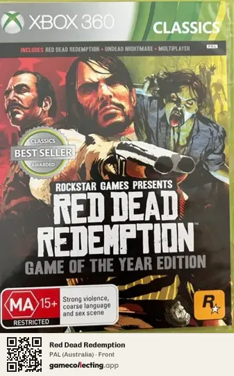Red Dead Redemption Xbox 360, Australia box front