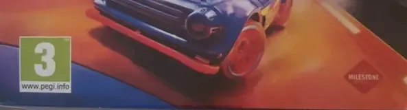 Hot Wheels Unleashed 2: Turbocharged, the PEGI square on its front