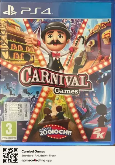 Carnival Games PlayStation 4, Italy box front