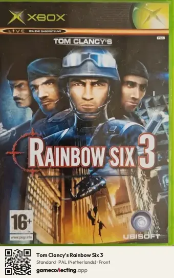 Tom Clancy's Rainbow Six 3 Xbox, Netherlands box front
