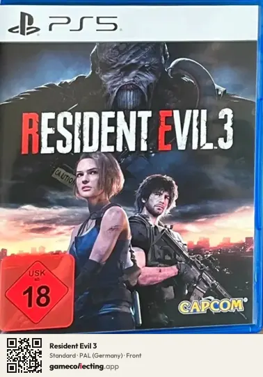 Resident Evil 3 PlayStation 5, Germany box front
