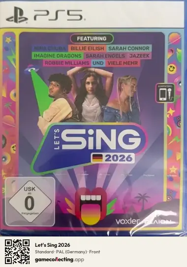 Let's Sing 2026 PlayStation 5, Germany box front