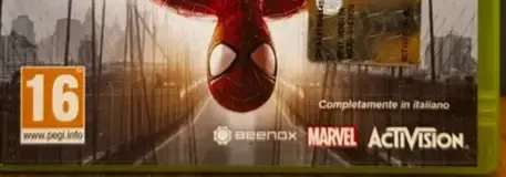 The Amazing Spider-Man 2, the PEGI square on its front