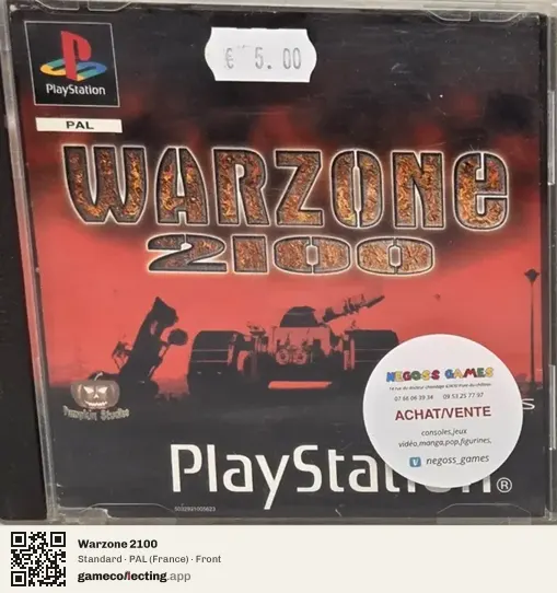 Warzone 2100 PlayStation, France box front