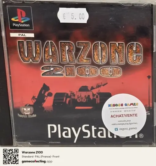 Warzone 2100 PlayStation, France box front