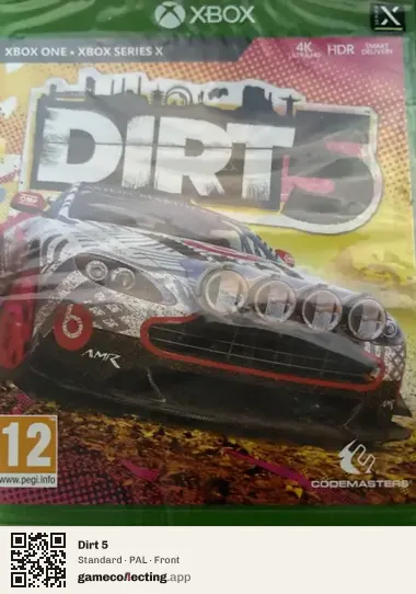 Dirt 5 Xbox One, PAL box front