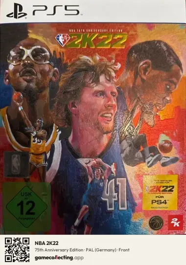 NBA 2K22 PlayStation 5, Germany box front