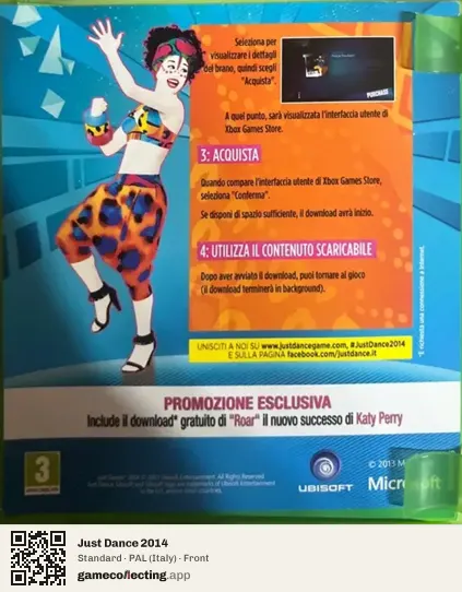Just Dance 2014 Xbox One, Italy box front