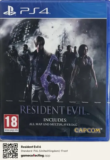 Resident Evil 6 PlayStation 4, United Kingdom box front