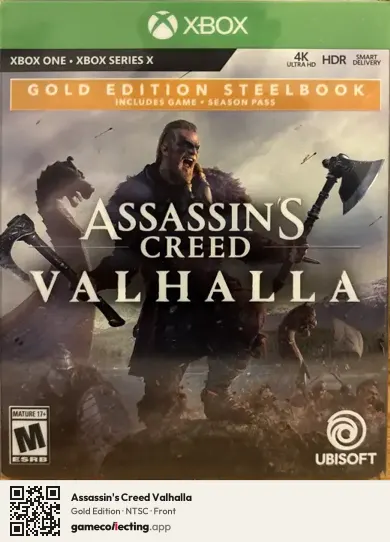 Assassin's Creed Valhalla Xbox One, NTSC box front