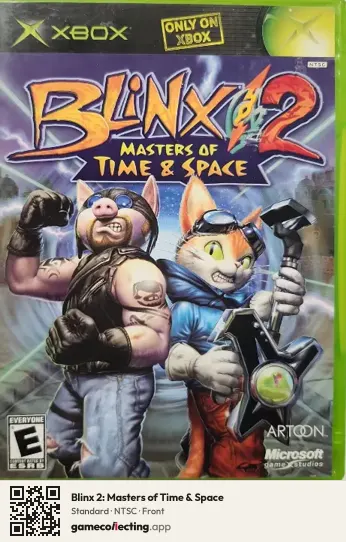 Blinx 2: Masters of Time & Space Xbox, NTSC box front