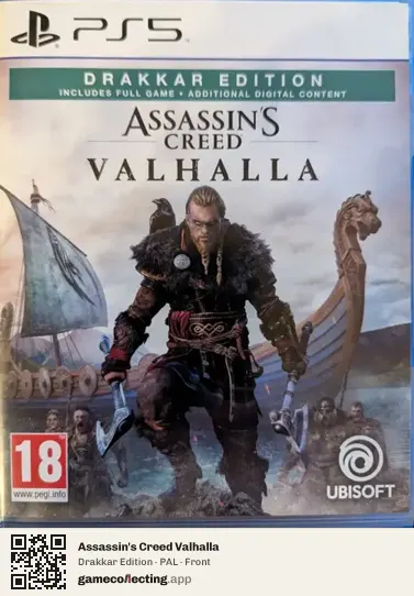 Assassin's Creed Valhalla PlayStation 5, PAL box front