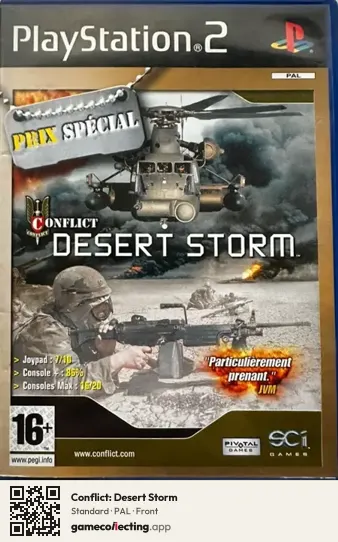 Conflict: Desert Storm PlayStation 2, PAL box front