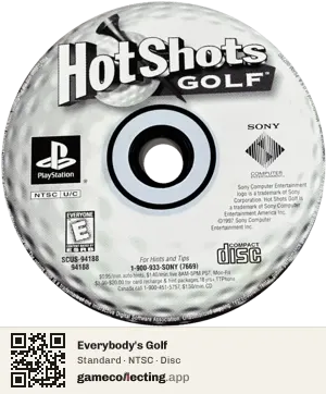 Everybody's Golf PlayStation, NTSC disc