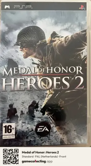 Medal of Honor: Heroes 2 PlayStation Portable, Netherlands box front