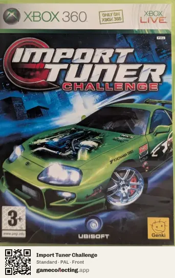 Import Tuner Challenge Xbox 360, PAL box front
