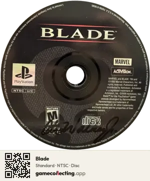 Blade PlayStation, NTSC disc