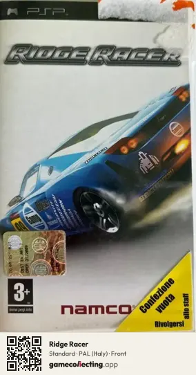 Ridge Racer PlayStation Portable, Italy box front