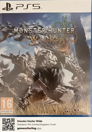 Monster Hunter Wilds PlayStation 5, United Kingdom box front