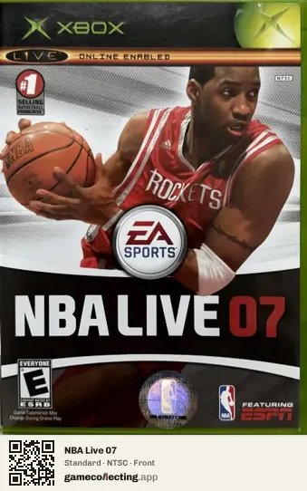 NBA Live 07 Xbox, NTSC box front