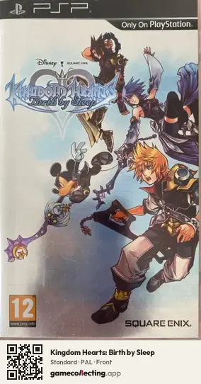 Kingdom Hearts: Birth by Sleep PlayStation Portable, PAL box front