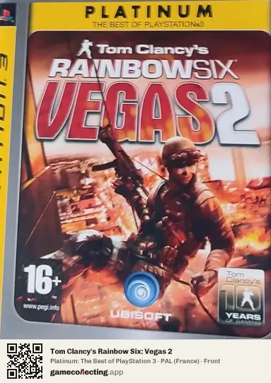 Tom Clancy's Rainbow Six: Vegas 2 PlayStation 3, France box front