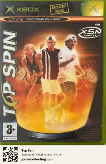 Top Spin Xbox, France box front