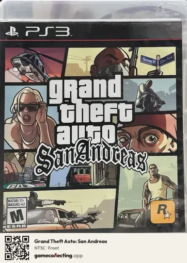 Grand Theft Auto: San Andreas PlayStation 3, NTSC box front