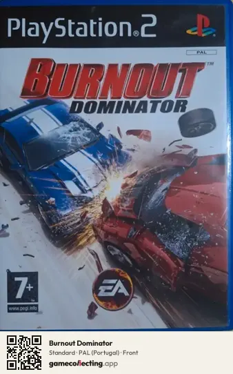 Burnout Dominator PlayStation 2, Portugal box front