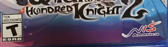 The Witch and the Hundred Knight 2, the ESRB box on its front