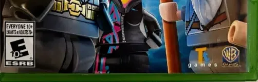 LEGO Dimensions, the ESRB box on its front
