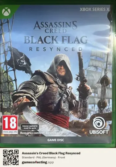 Assassin's Creed Black Flag Resynced Xbox Series X, Germany box front