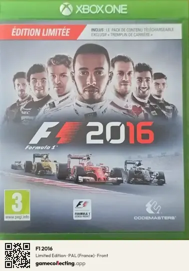 F1 2016 Xbox One, France box front