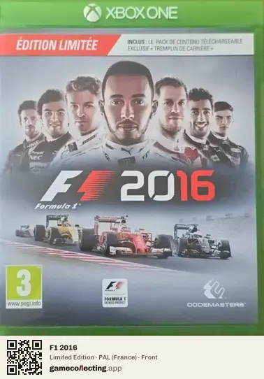 F1 2016 Xbox One, France box front