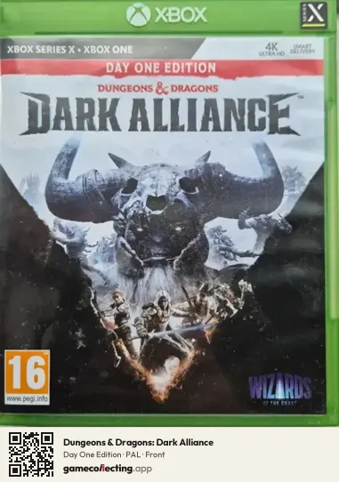 Dungeons & Dragons: Dark Alliance Xbox Series X, PAL box front