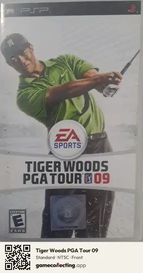 Tiger Woods PGA Tour 09 PlayStation Portable, NTSC box front