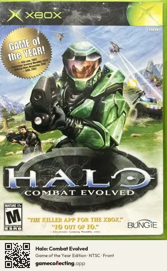 Halo: Combat Evolved Xbox, NTSC box front