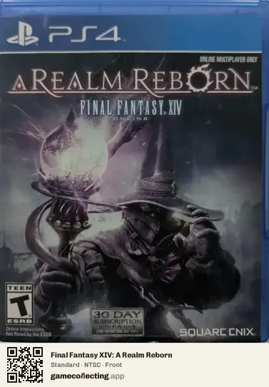 Final Fantasy XIV: A Realm Reborn PlayStation 4, NTSC box front