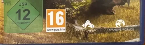 theHunter: Call of the Wild, the USK square on its front