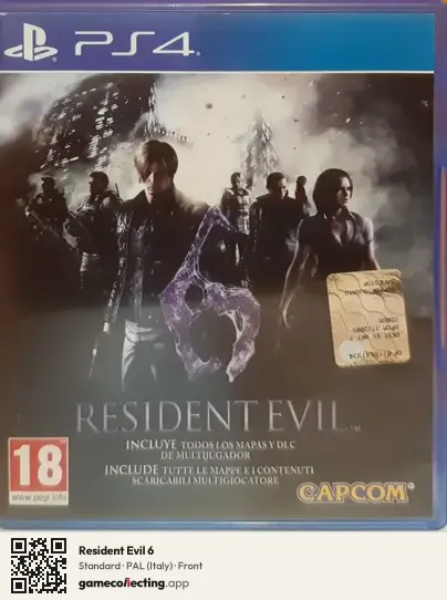 Resident Evil 6 PlayStation 4, Italy box front