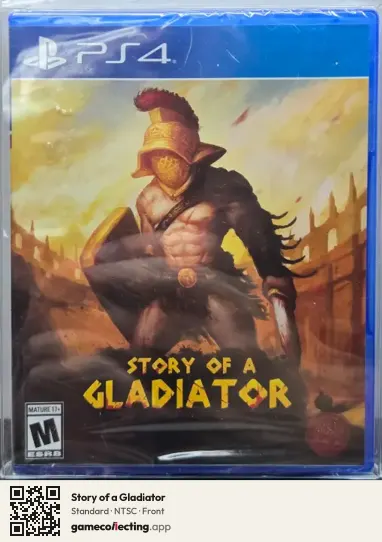 Story of a Gladiator PlayStation 4, NTSC box front
