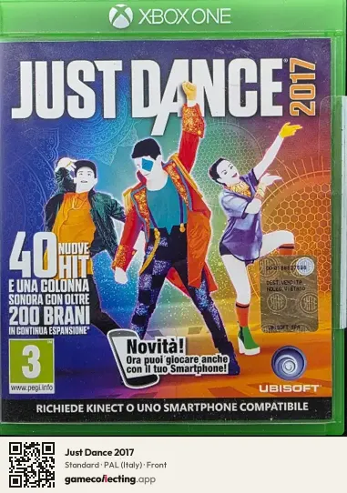 Just Dance 2017 Xbox One, Italy box front