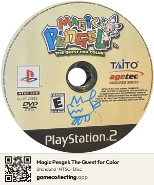 Magic Pengel: The Quest for Color PlayStation 2, NTSC disc