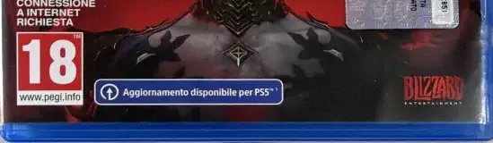 Diablo IV, the PEGI square on its front