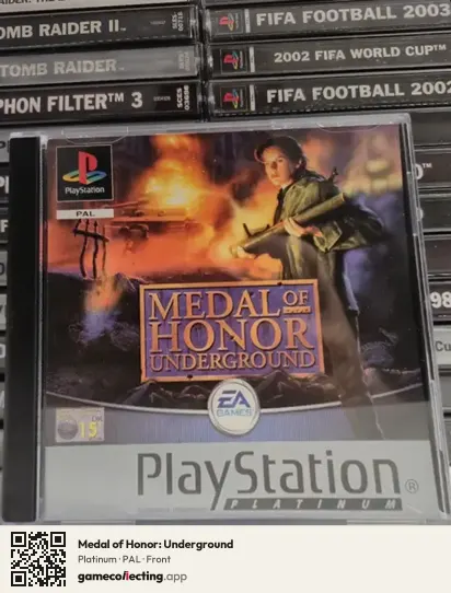 Medal of Honor: Underground PlayStation, PAL box front