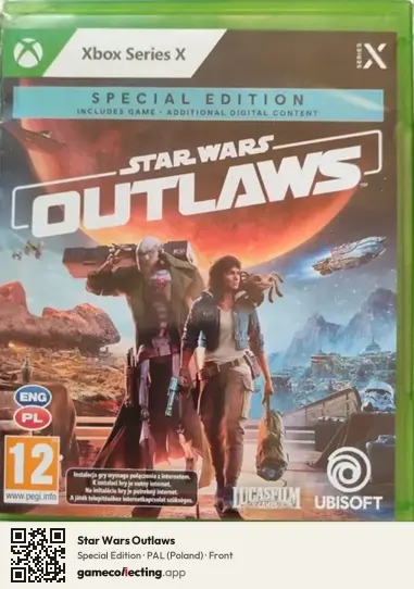 Star Wars Outlaws Xbox Series X, Poland box front